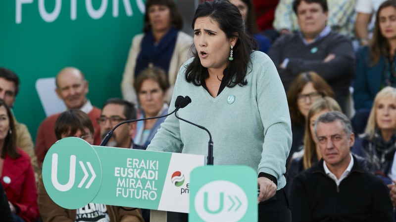 Iñigo Urkullu, Andoni Ortuzar. Mitin. Vitoria-Gasteiz