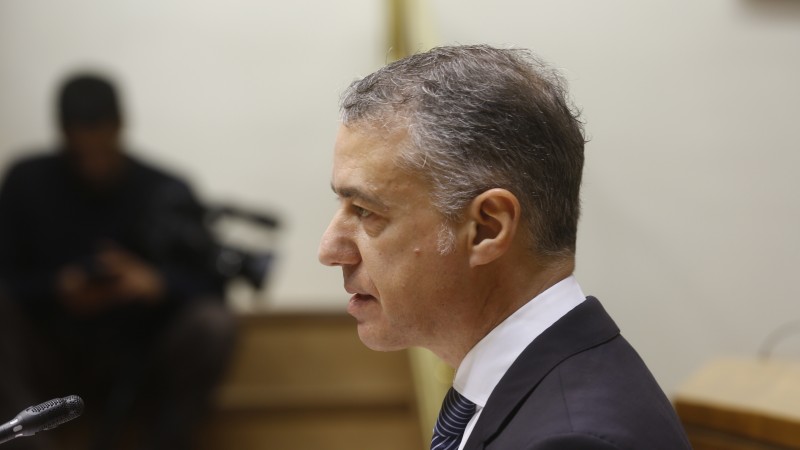 Pleno investidura XI legislatura Iñigo Urkullu