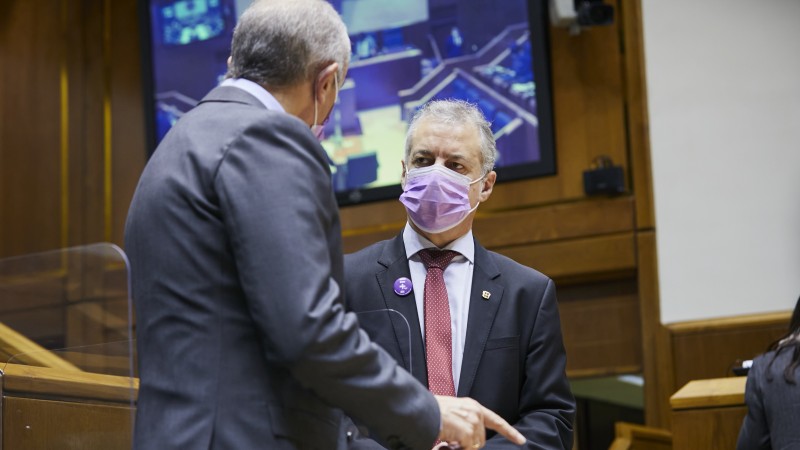 Pleno Ordinario en el Parlamento Vasco (26-11-2020)