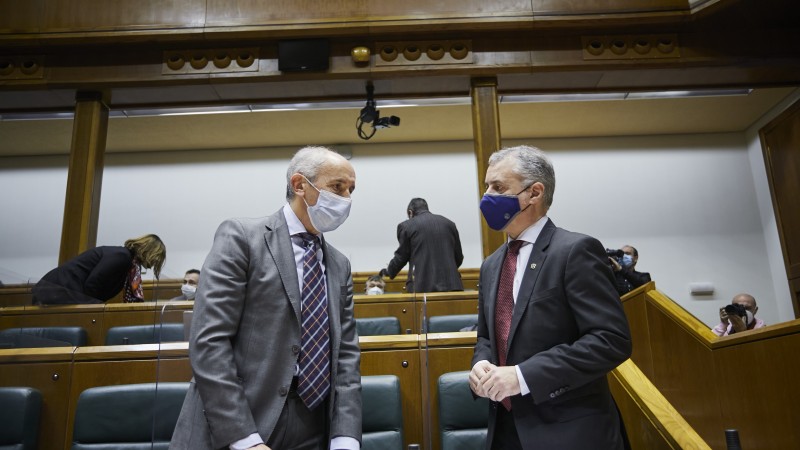 Pleno Ordinario en el Parlamento Vasco (04-03-2021) 