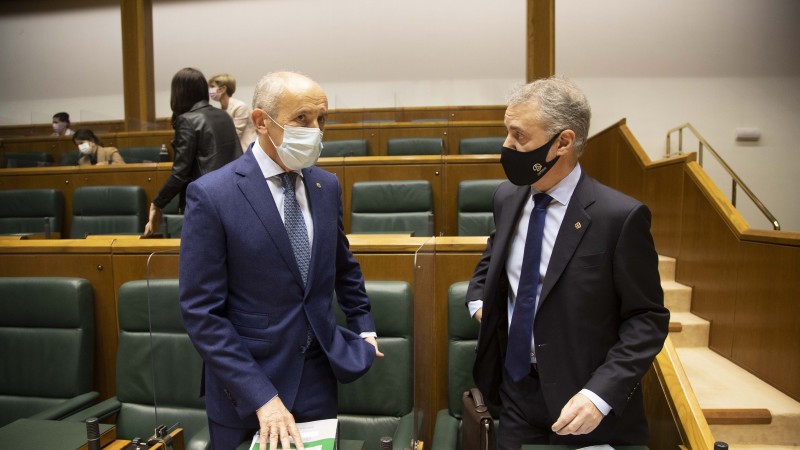 Pleno Ordinario en el Parlamento Vasco (20-05-2021) 