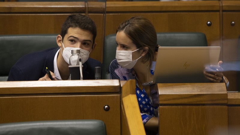 Pleno Ordinario en el Parlamento Vasco (14-10-2021)