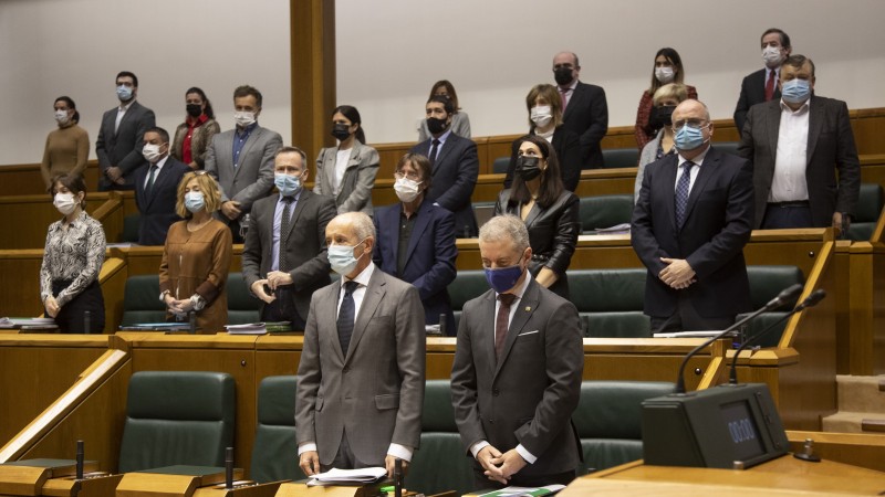 Pleno Ordinario en el Parlamento Vasco (18-11-2021)