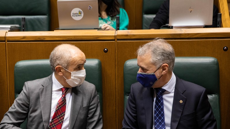 Pleno Ordinario en el Parlamento Vasco (2-12-2021)