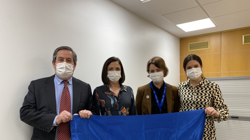 Reunión con una representante ucraniana de la Asociación Ucrania-Euskadi