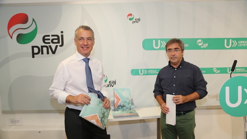 Urkullu presenta el Programa electoral de EAJ-PNV, una hoja de ruta para conseguir más y mejor empleo