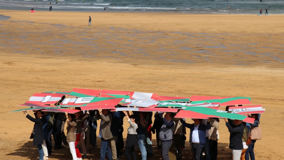 Mitin - Zarautz. Andoni Ortuzar, Joseba Agirretxea, Maribel Vaquero, Xabier Txurruka