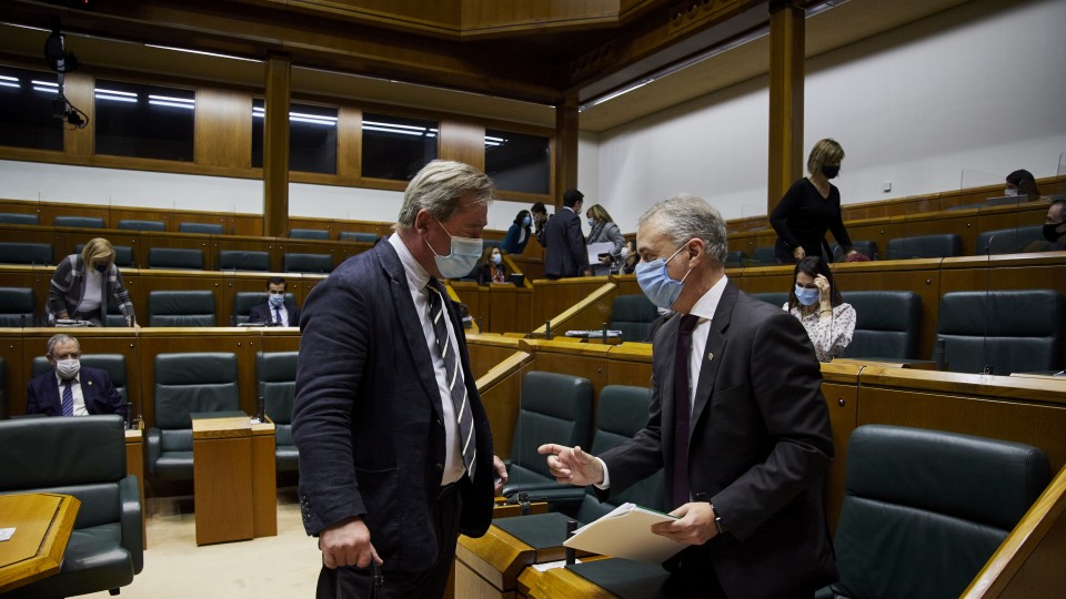 Pleno Ordinario en el Parlamento Vasco (29-10-2020)