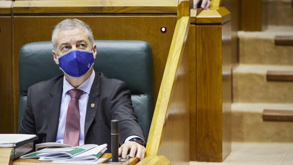 Pleno Ordinario en el Parlamento Vasco (12-11-2020)
