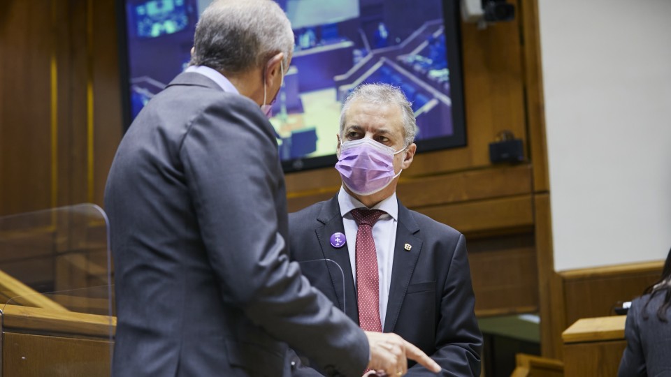 Pleno Ordinario en el Parlamento Vasco (26-11-2020) 