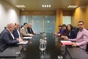 Reunión entre EAJ-PNV y Podemos sobre autogobierno en el Parlamento Vasco