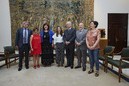 Recibimiento a Juan Mª Atutxa, y miembros de la Mesa Gorka Knörr y Kontxi Bilbao